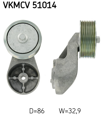 Galoppino/Guidacinghia, Cinghia Poly-V - VKMCV 51014 SKF